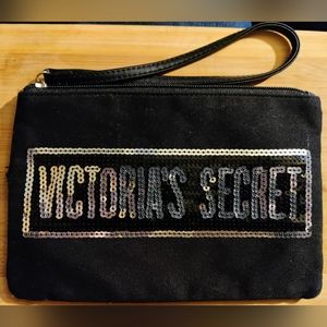 Victoria's Secret Black Sequined Wristlet